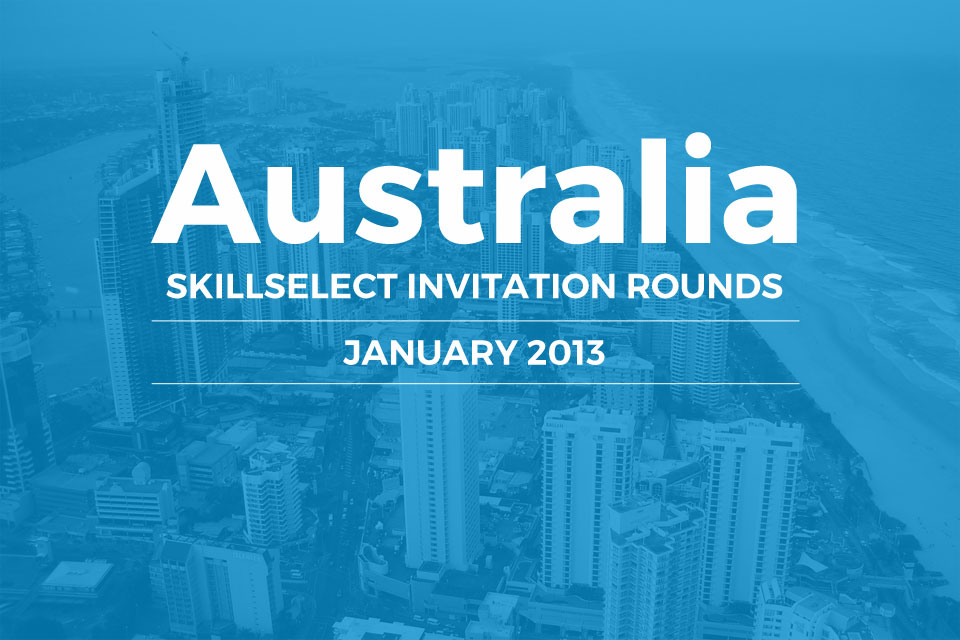 SkillSelect January 2013 Invitation Rounds