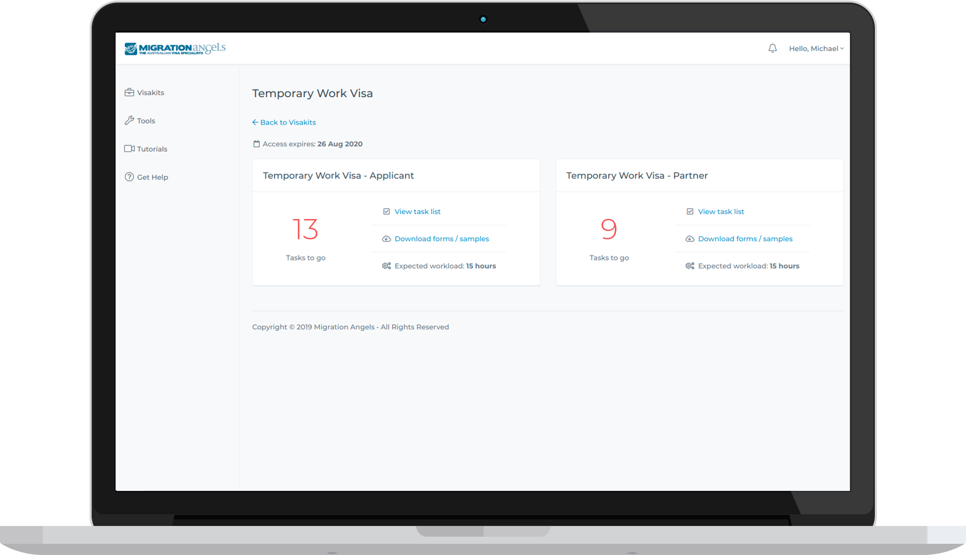 Visakit task tracking